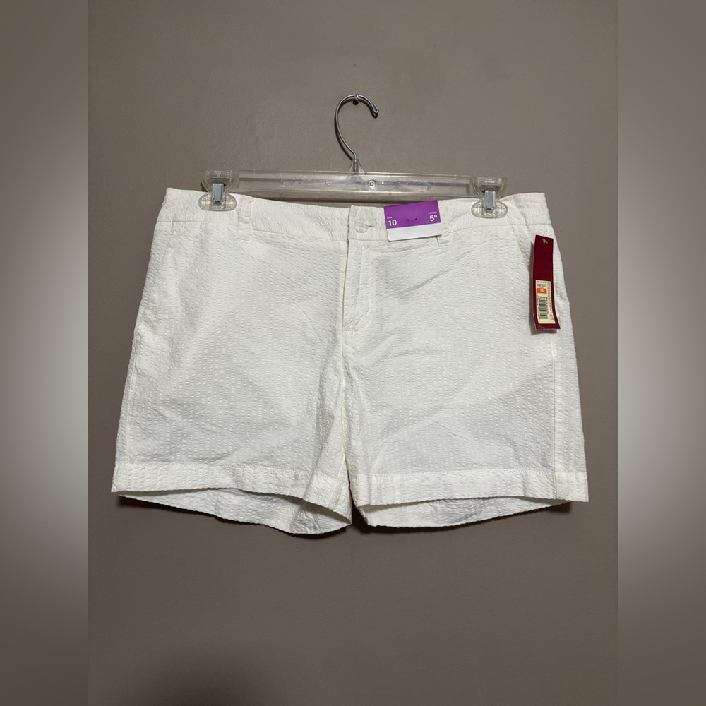 Merona Women's Chino Shorts Fresh White Size 10 NWT